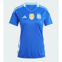 Camiseta Argentina Segunda Equipación Replica Copa America 2024 para mujer mangas cortas